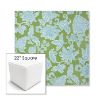 Picture of Floral Song Spring | 22" Square Outdoor Pouf or Ottoman | Sunbrella Fabrics