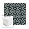Picture of Hoopla Plume | 22" Square Outdoor Pouf or Ottoman | Sunbrella Fabrics