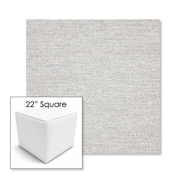 Picture of Nurture Pebble | 22" Square Outdoor Pouf or Ottoman | Sunbrella Fabrics