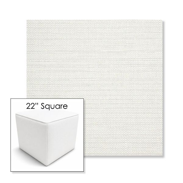 Picture of Piazza Cloud | 22" Square Outdoor Pouf or Ottoman | Sunbrella Fabrics