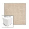 Picture of Piazza Dune | 22" Square Outdoor Pouf or Ottoman | Sunbrella Fabrics