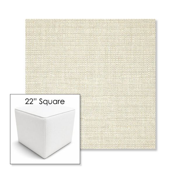 Picture of Piazza Vapor | 22" Square Outdoor Pouf or Ottoman | Sunbrella Fabrics