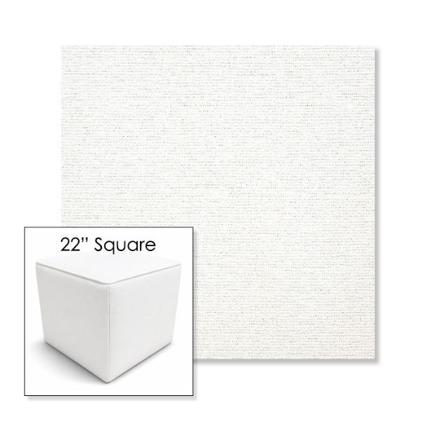 Picture of Platform Salt | 22" Square Outdoor Pouf or Ottoman | Sunbrella Fabrics