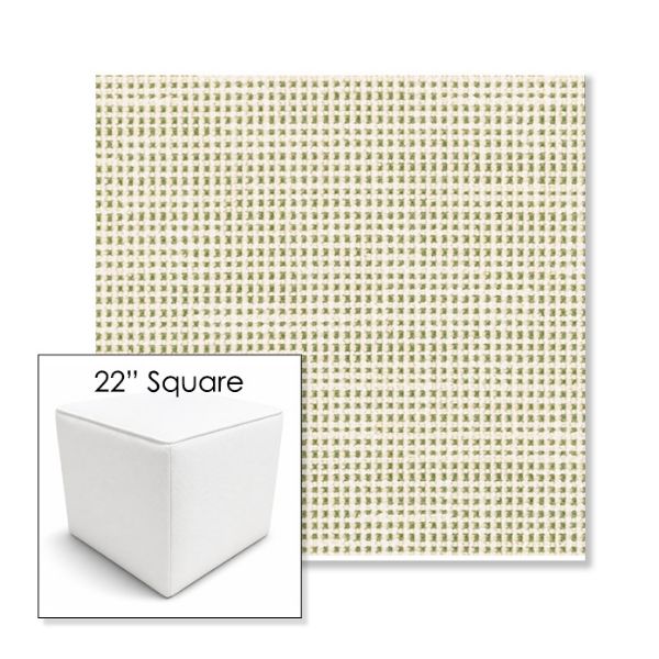 Picture of Rest Meadow | 22" Square Outdoor Pouf or Ottoman | Sunbrella Fabrics