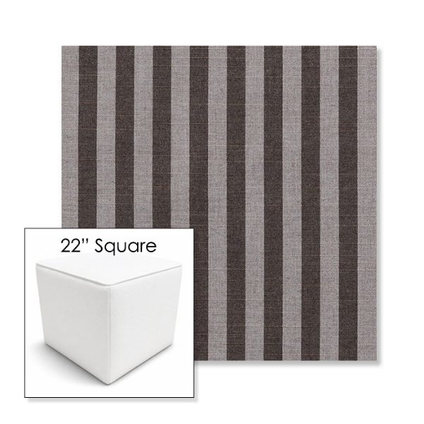 Picture of Sail Away Java | 22" Square Outdoor Pouf or Ottoman | Sunbrella Fabrics