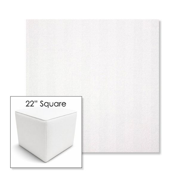 Picture of Switch Salt | 22" Square Outdoor Pouf or Ottoman | Sunbrella Fabrics
