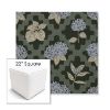 Picture of Trellis Topiary | 22" Square Outdoor Pouf or Ottoman | Sunbrella Fabrics