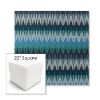 Picture of Valley Lagoon | 22" Square Outdoor Pouf or Ottoman | Sunbrella Fabrics