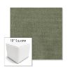 Picture of Ambrose Fern | 18" Square Outdoor Pouf or Ottoman | Sunbrella Fabrics