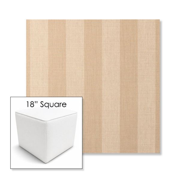 Picture of Expressive Sparrow | 18" Square Outdoor Pouf or Ottoman | Sunbrella Fabrics