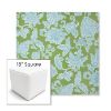 Picture of Floral Song Spring | 18" Square Outdoor Pouf or Ottoman | Sunbrella Fabrics