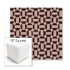 Picture of Hoopla Black Cherry | 18" Square Outdoor Pouf or Ottoman | Sunbrella Fabrics