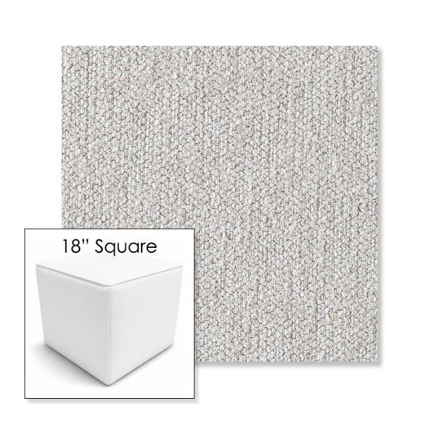 Picture of Improve Stucco | 18" Square Outdoor Pouf or Ottoman | Sunbrella Fabrics