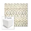 Picture of Inga Marble | 18" Square Outdoor Pouf or Ottoman | Sunbrella Fabrics