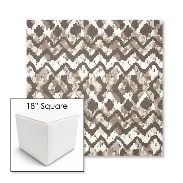 Picture of Inga Merino | 18" Square Outdoor Pouf or Ottoman | Sunbrella Fabrics
