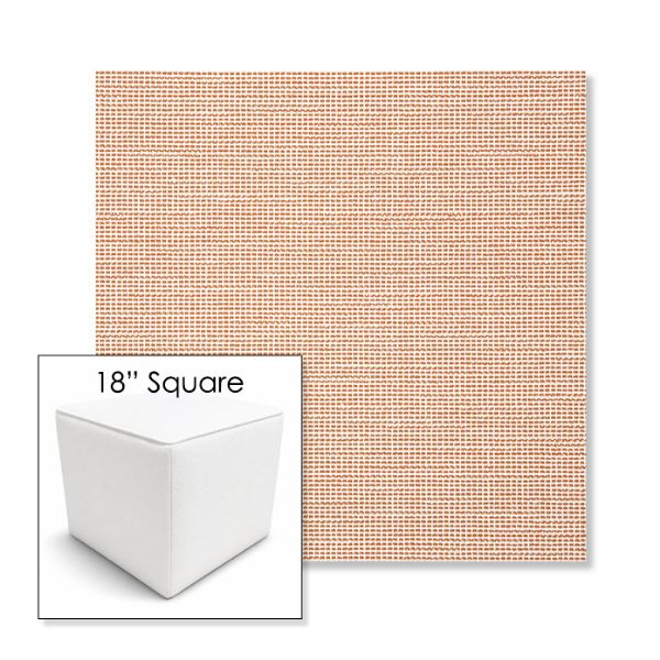 Picture of Kudos Cameo | 18" Square Outdoor Pouf or Ottoman | Sunbrella Fabrics