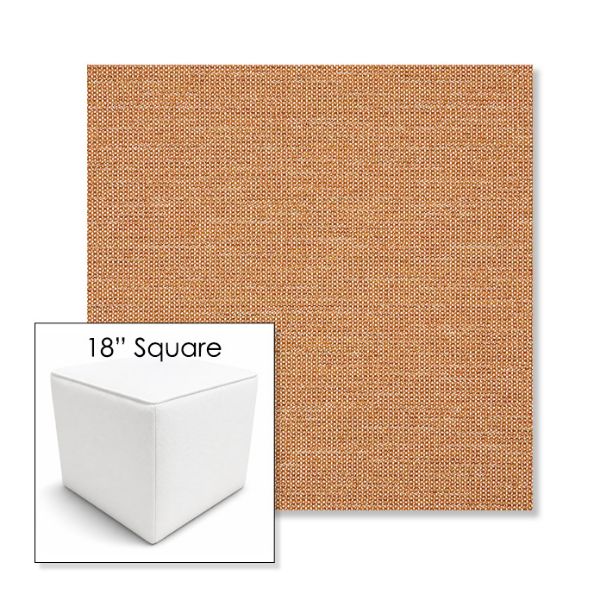 Picture of Kudos Earth | 18" Square Outdoor Pouf or Ottoman | Sunbrella Fabrics