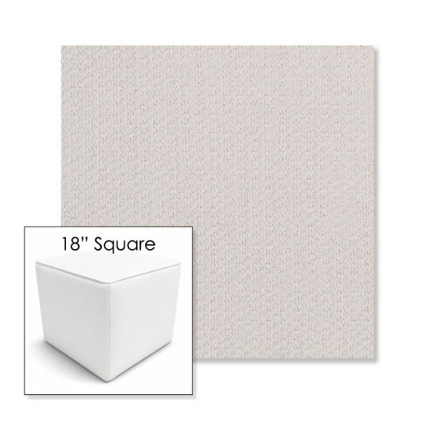 Picture of Metamorphic Snow | 18" Square Outdoor Pouf or Ottoman | Sunbrella Fabrics
