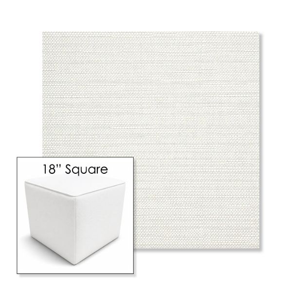 Picture of Piazza Cloud | 18" Square Outdoor Pouf or Ottoman | Sunbrella Fabrics