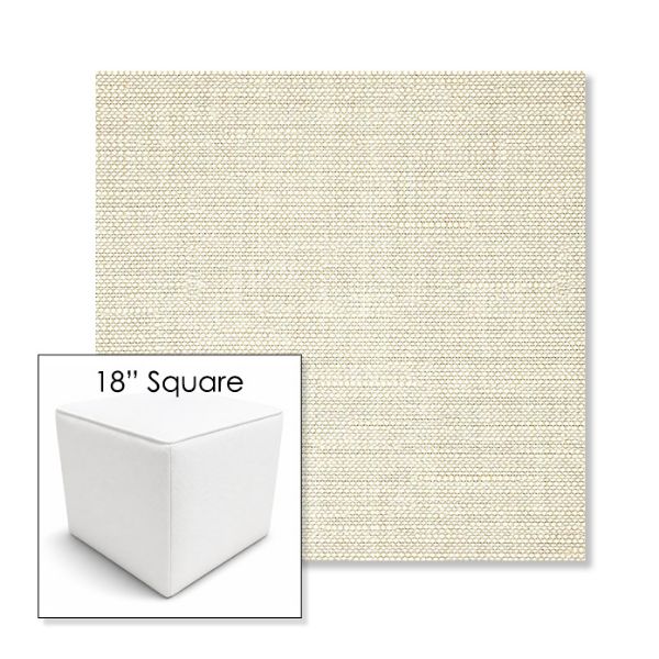 Picture of Piazza Vapor | 18" Square Outdoor Pouf or Ottoman | Sunbrella Fabrics