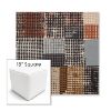 Picture of Pop Punchcard | 18" Square Outdoor Pouf or Ottoman | Sunbrella Fabrics