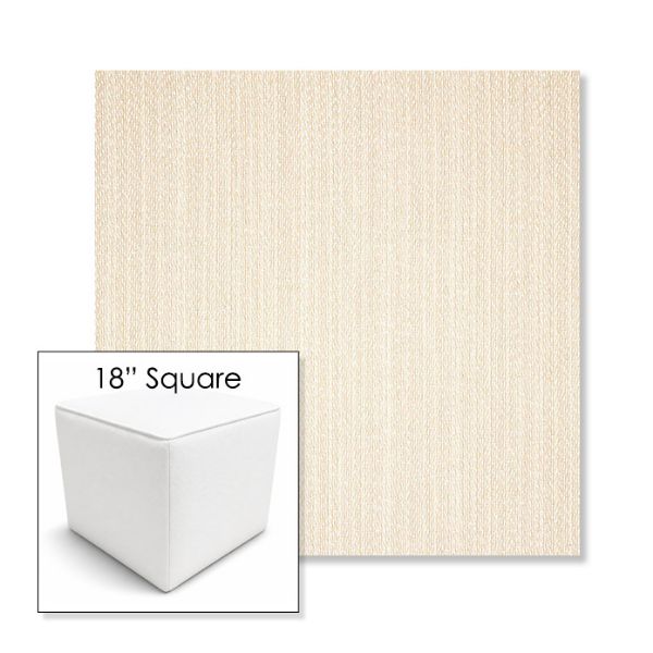 Picture of Posh Linen | 18" Square Outdoor Pouf or Ottoman | Sunbrella Fabrics
