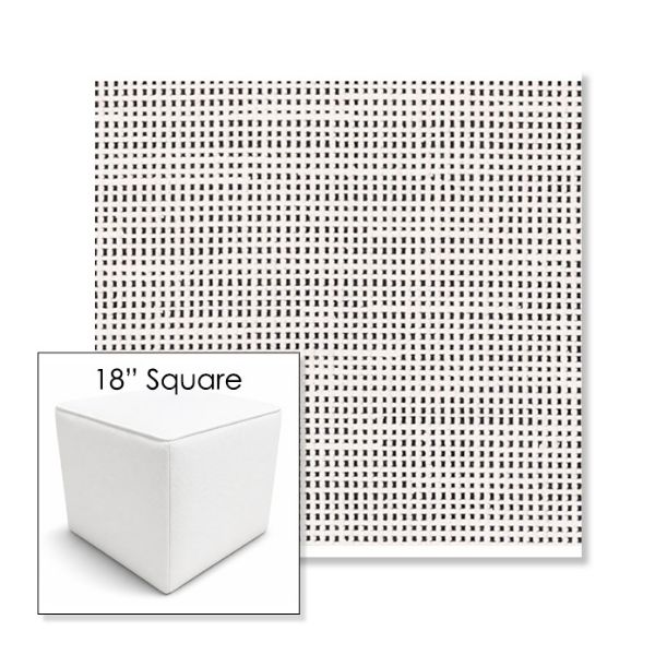 Picture of Rest Ink | 18" Square Outdoor Pouf or Ottoman | Sunbrella Fabrics