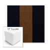 Picture of Rothko Bourbon Blue | 18" Square Outdoor Pouf or Ottoman | Sunbrella Fabrics