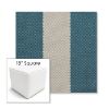 Picture of Rothko Curacao | 18" Square Outdoor Pouf or Ottoman | Sunbrella Fabrics
