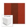Picture of Rothko Whiskey Ginger | 18" Square Outdoor Pouf or Ottoman | Sunbrella Fabrics