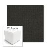 Picture of Spectrum Carbon | 18" Square Outdoor Pouf or Ottoman | Sunbrella Fabrics