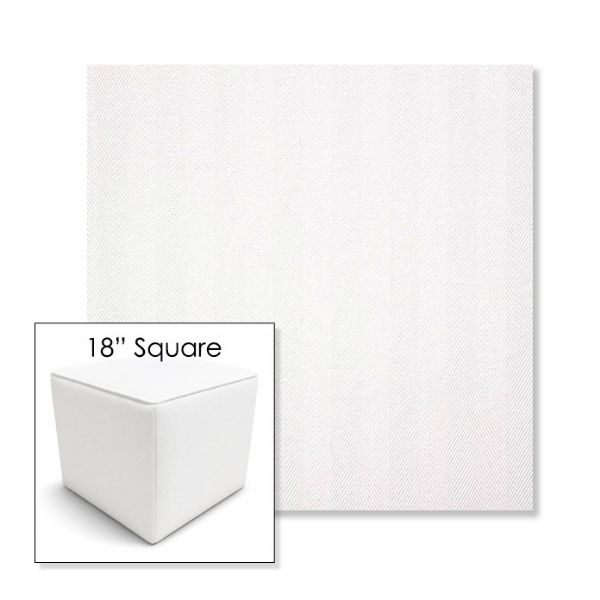 Picture of Switch Salt | 18" Square Outdoor Pouf or Ottoman | Sunbrella Fabrics