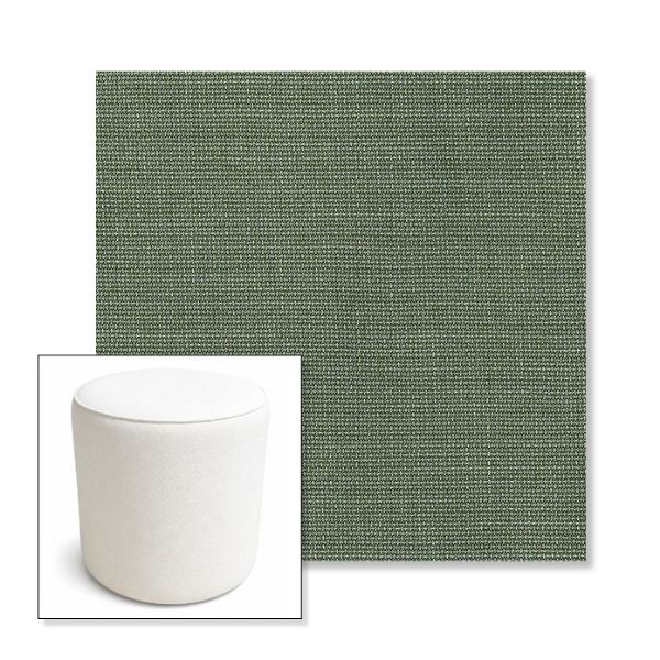 Picture of Bliss Aloe | 16" Round x 18" Tall Outdoor Pouf or Ottoman | Sunbrella Fabrics