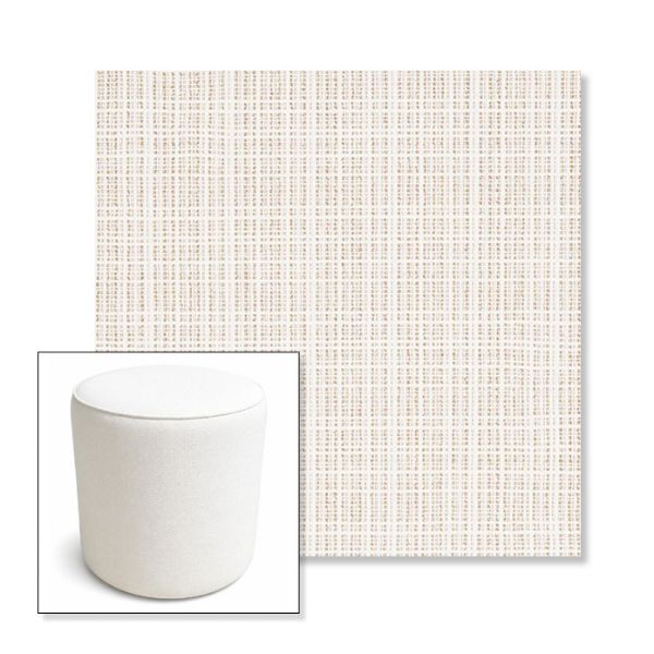 Picture of Benson Sand | 16" Round x 18" Tall Outdoor Pouf or Ottoman | Sunbrella Fabrics