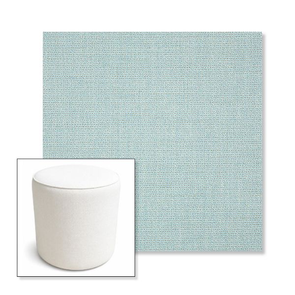 Picture of Bliss Dew | 16" Round x 18" Tall Outdoor Pouf or Ottoman | Sunbrella Fabrics