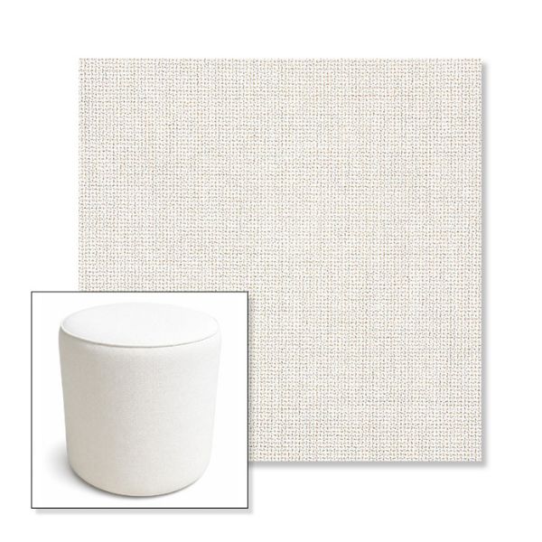 Picture of Bliss Linen | 16" Round x 18" Tall Outdoor Pouf or Ottoman | Sunbrella Fabrics