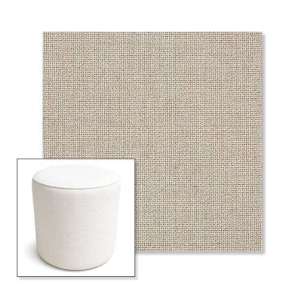 Picture of Bliss Sand | 16" Round x 18" Tall Outdoor Pouf or Ottoman | Sunbrella Fabrics