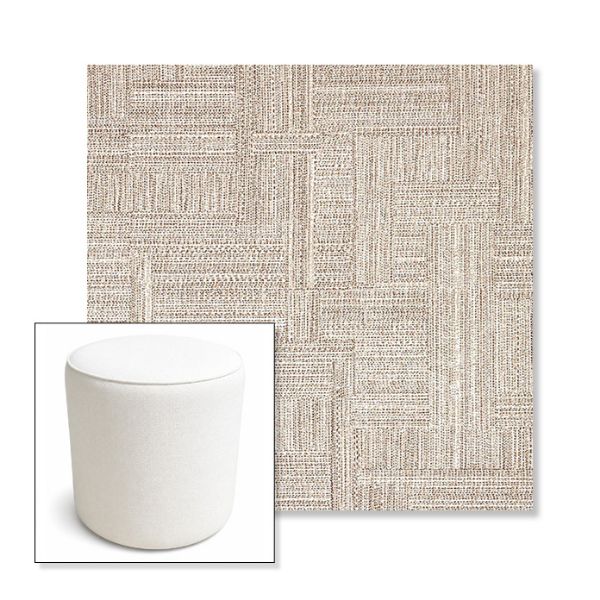 Picture of Boro Walnut | 16" Round x 18" Tall Outdoor Pouf or Ottoman | Sunbrella Fabrics