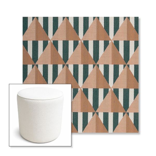 Picture of Buoy Santa Monica | 16" Round x 18" Tall Outdoor Pouf or Ottoman | Sunbrella Fabrics