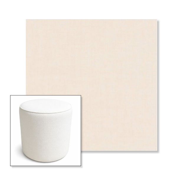 Picture of Cast Bisque | 16" Round x 18" Tall Outdoor Pouf or Ottoman | Sunbrella Fabrics