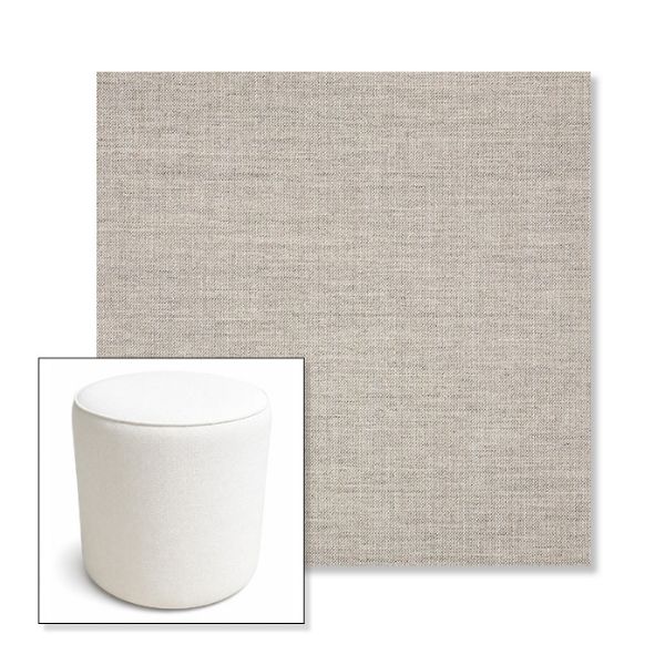 Picture of Cast Silver | 16" Round x 18" Tall Outdoor Pouf or Ottoman | Sunbrella Fabrics