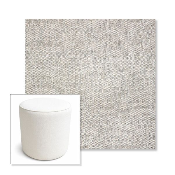 Picture of Chartres Silk | 16" Round x 18" Tall Outdoor Pouf or Ottoman | Sunbrella Fabrics