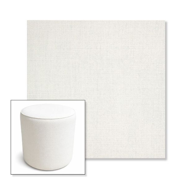 Picture of Idol Snow | 16" Round x 18" Tall Outdoor Pouf or Ottoman | Sunbrella Fabrics