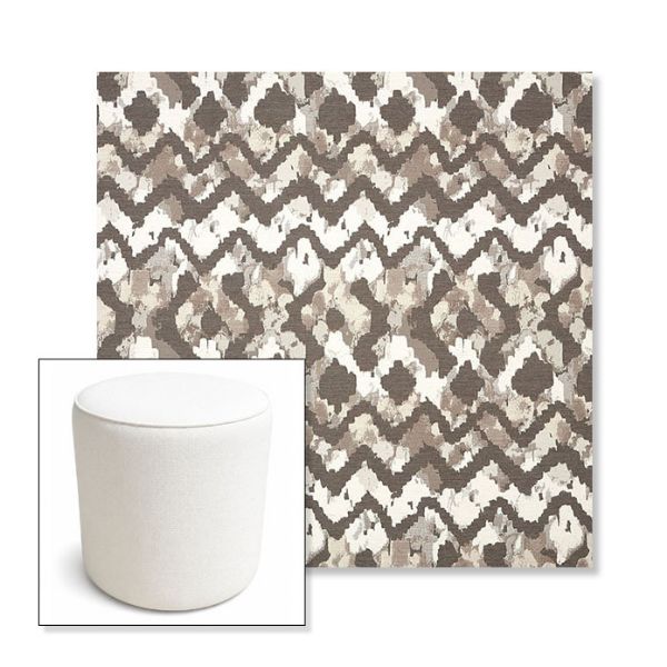 Picture of Inga Merino | 16" Round x 18" Tall Outdoor Pouf or Ottoman | Sunbrella Fabrics