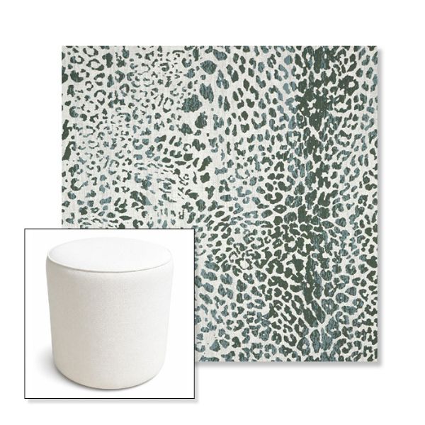 Picture of Instinct Willow | 16" Round x 18" Tall Outdoor Pouf or Ottoman | Sunbrella Fabrics