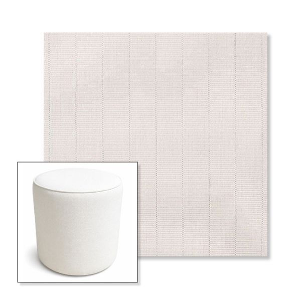 Picture of Kaia Linen | 16" Round x 18" Tall Outdoor Pouf or Ottoman | Sunbrella Fabrics