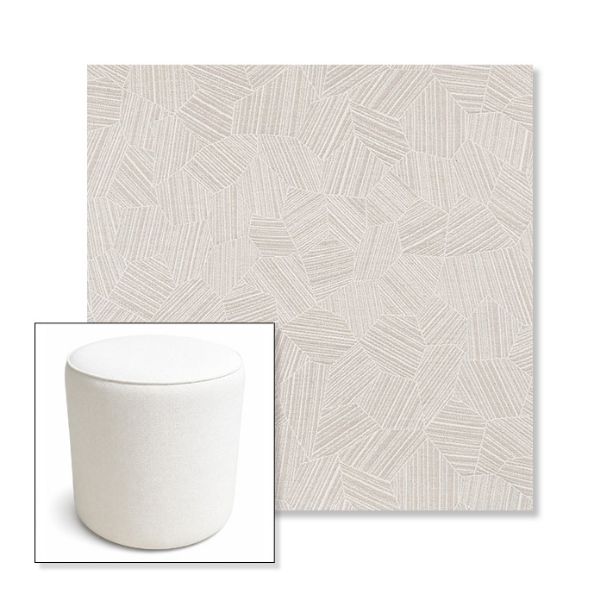 Picture of Leaf Structure Cloud | 16" Round x 18" Tall Outdoor Pouf or Ottoman | Sunbrella Fabrics