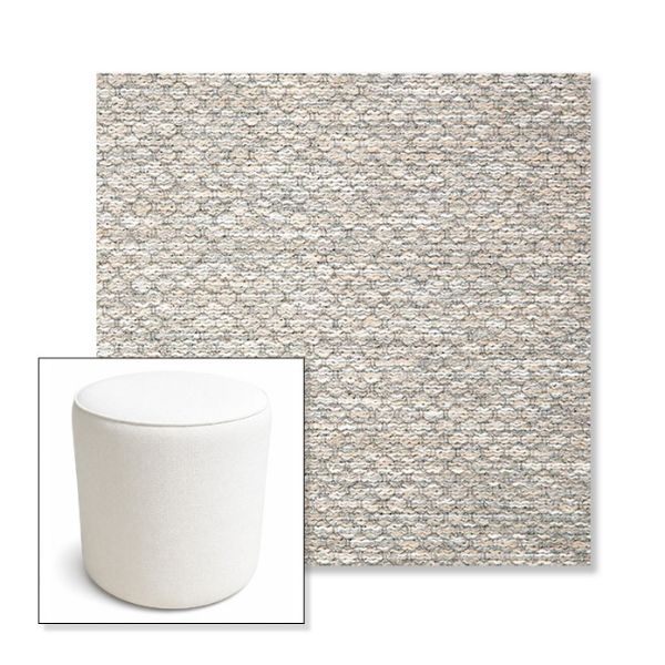 Picture of Litchfield Fog | 16" Round x 18" Tall Outdoor Pouf or Ottoman | Sunbrella Fabrics