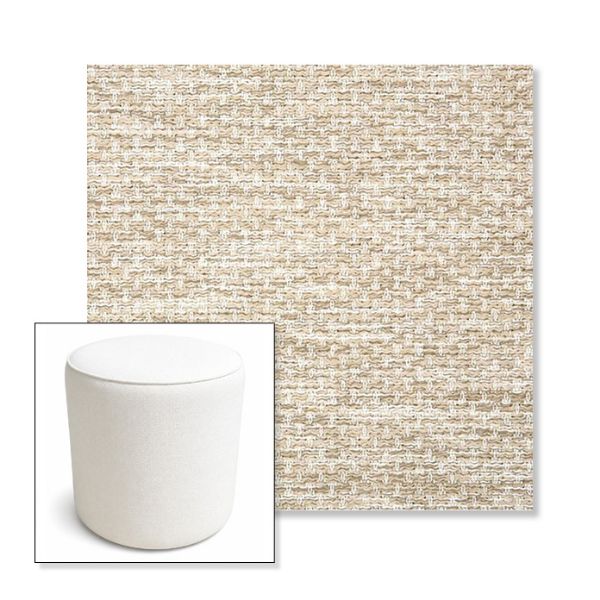 Picture of Litchfield Sand | 16" Round x 18" Tall Outdoor Pouf or Ottoman | Sunbrella Fabrics