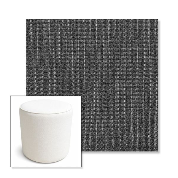 Picture of Metamorphic Slate | 16" Round x 18" Tall Outdoor Pouf or Ottoman | Sunbrella Fabrics